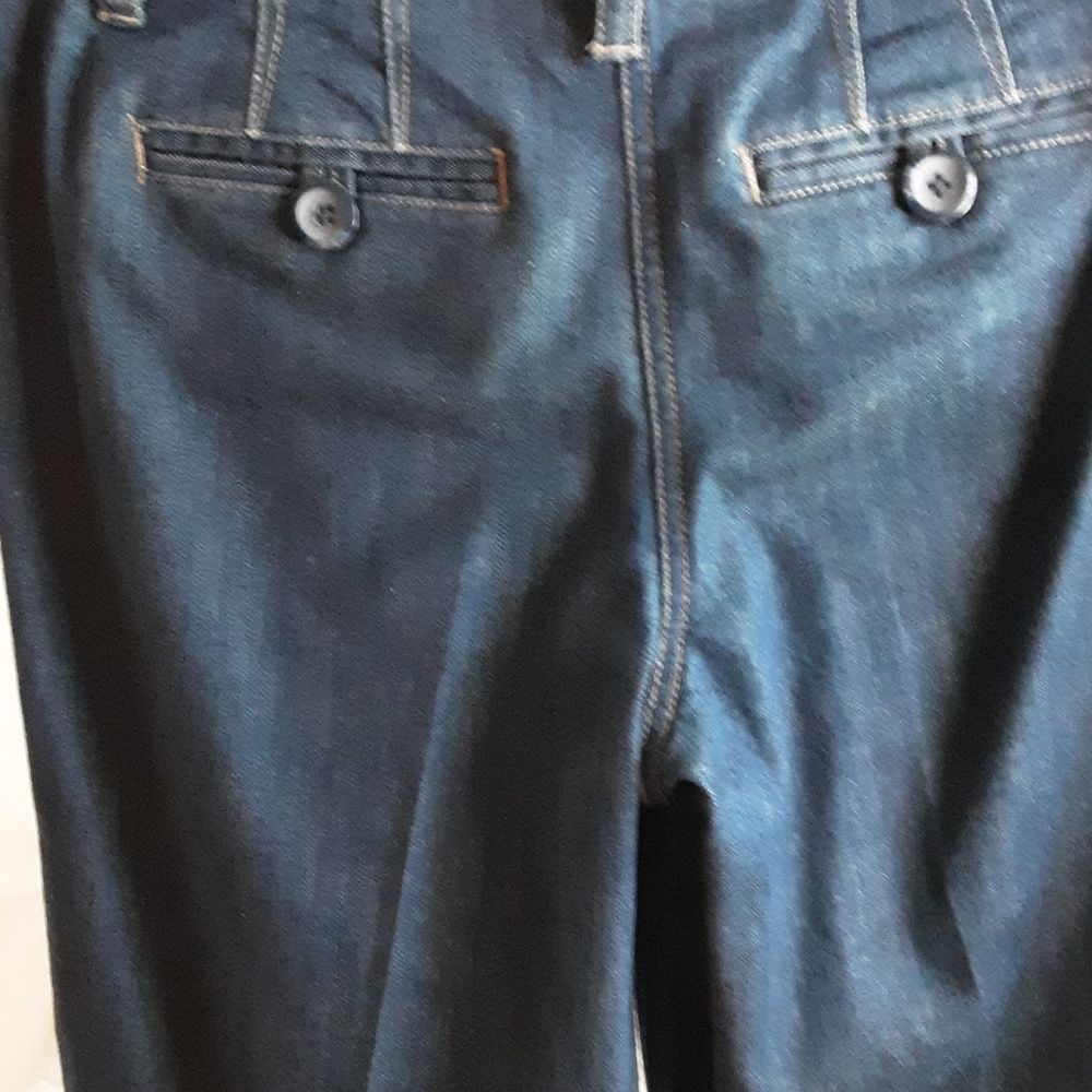Talbots Women’s Dark Blue Denim Culotte Jeans - Picture 3 of 6